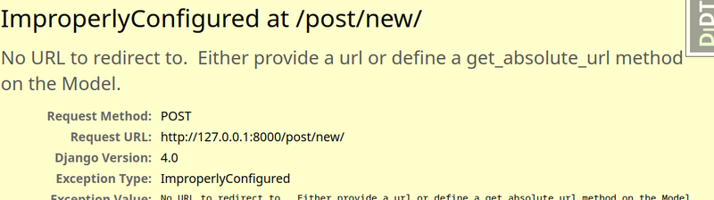 ImproperlyConfigured